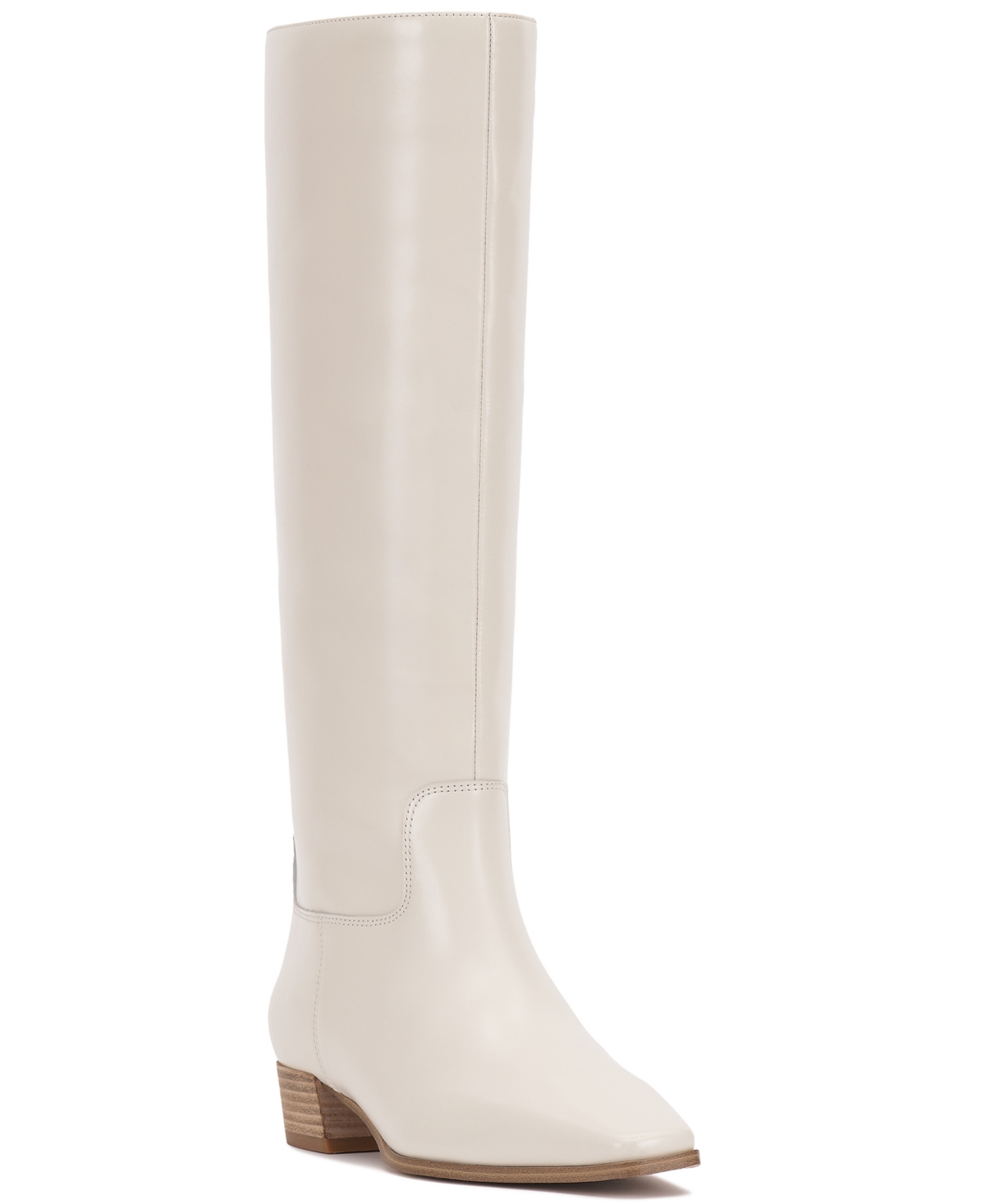 Women's Pavla Knee-High Snip-Toe Boots - Coconut Cream Leather