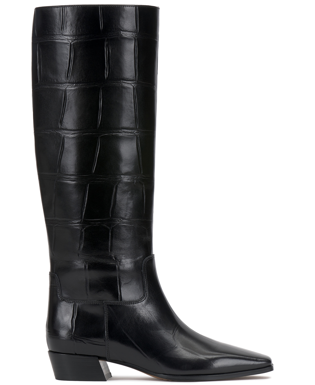 Vince Camuto Women's Pavla Knee-high Snip-toe Boots In Black