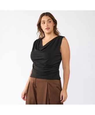 Plus Size Dune Asymm Sleeveless Top