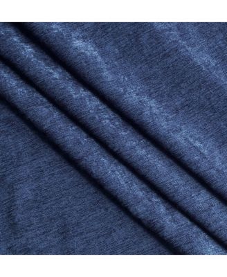 2 Piece Heavy Weight Light Filtering Rod Pocket Luxurious Royal Chenille Curtain Panels - Beige