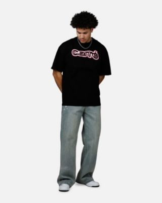 Men's Blushed T-Shirt, Black - Small