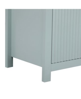 Wave-Pattern Sideboard Cabinet