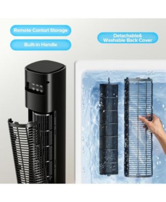 36" Tower Fan for Bedroom, Bladeless Standing Fan with 85&deg; Oscillation, Quiet Cooling, Remote Control, 12H Timer, 3 Speeds, 4 Modes