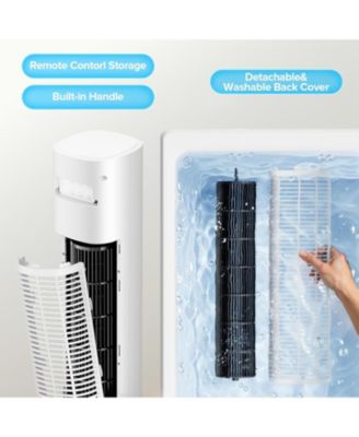 36" Tower Fan for Bedroom, Bladeless Standing Fan with 85&deg; Oscillation, Quiet Cooling, Remote Control, 12H Timer, 3 Speeds, 4 Modes