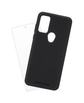 Case-Mate Protection Pack Tough Case and Glass Screen Protector for Motorola Moto G Play (2023)