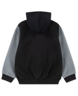 Little Boys Hooded Varsity Jacket