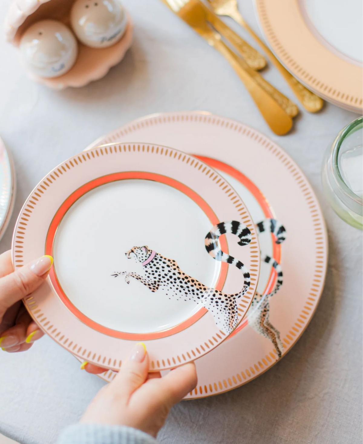 Yvonne Ellen Animal Side Plates, Set Of 4 In Multi