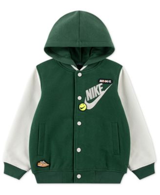 Toddler Boys Hooded Varsity Jacket