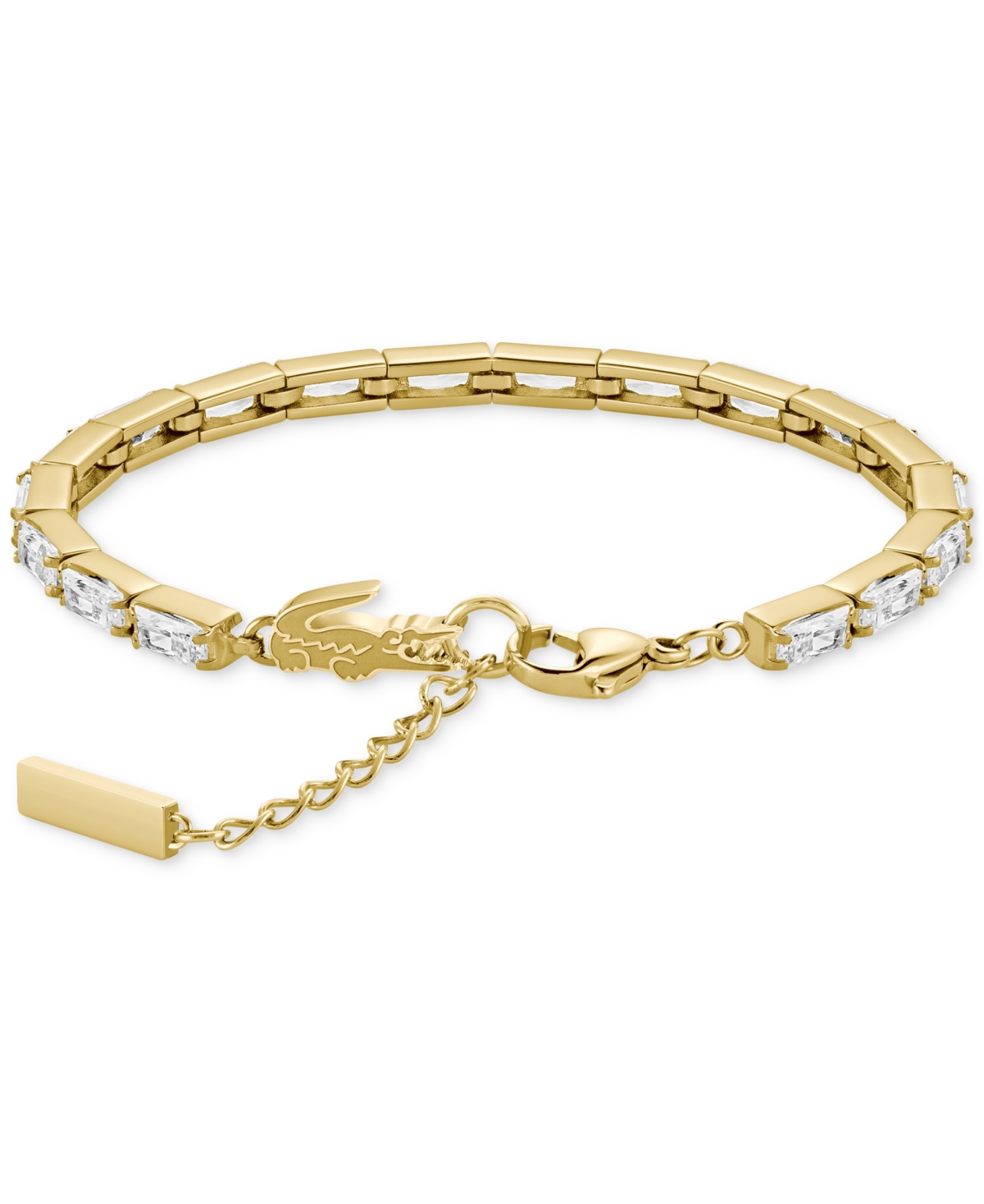 Lacoste Crystal Flex Bracelet In Gold