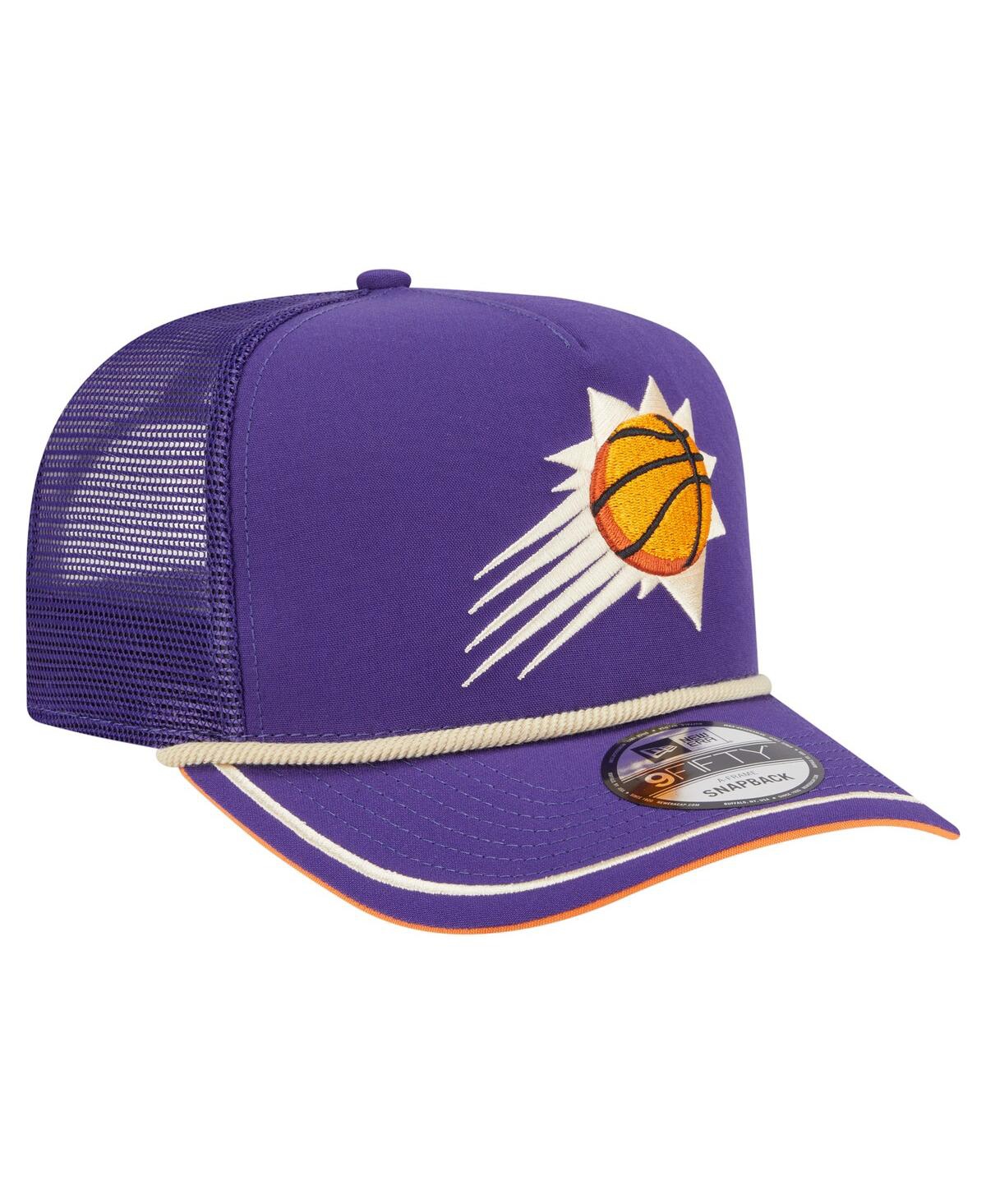 New Era Men's Purple Phoenix Suns Team Rope A-frame 9fifty Snapback Hat In Purple