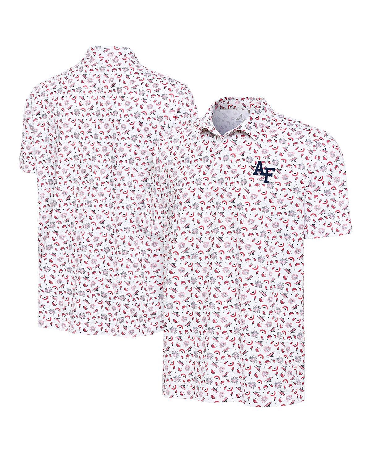 Men's White Air Force Falcons Independence Day Polo Shirt - White