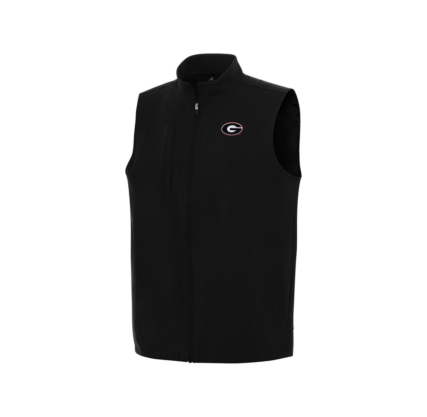 Men's Black Georgia Bulldogs Regard Full-Zip Vest