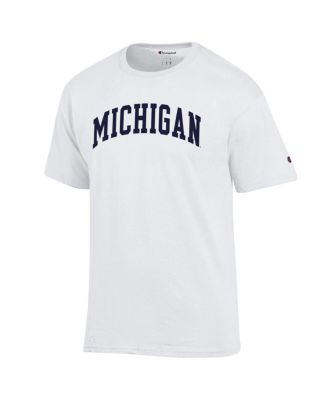Men's White Michigan Wolverines Basic Arch T-Shirt