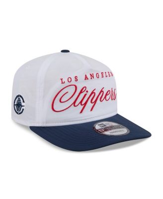 New Era - Men's White/Navy LA Clippers 2025 NBA Draft On-Stage Nylon 19TWENTY Adjustable Hat