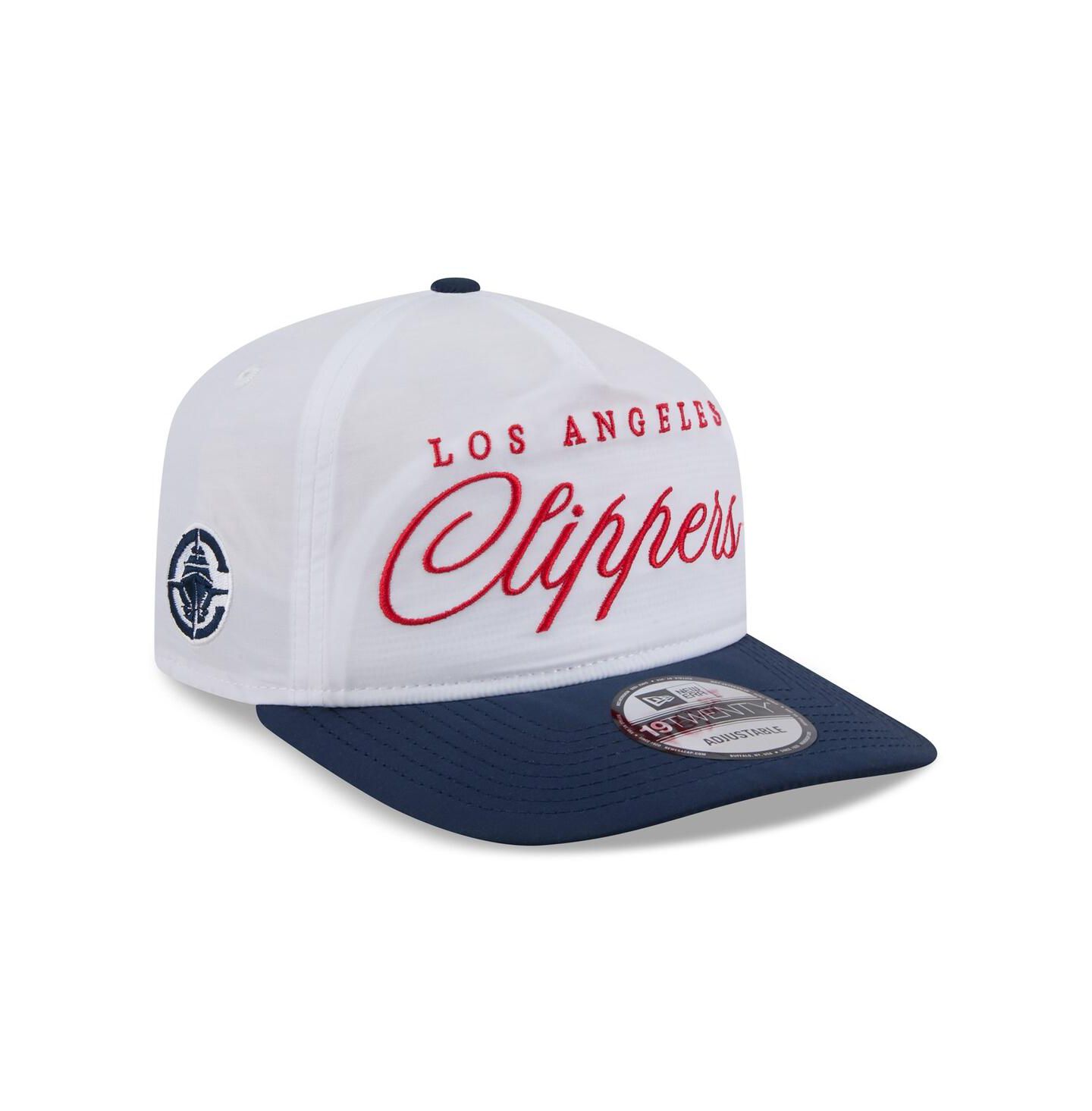 Мужская кепка New Era White/Navy LA Clippers 2025 NBA Draft On-Stage Nylon 19TWENTY Adjustable Hat — фото 1