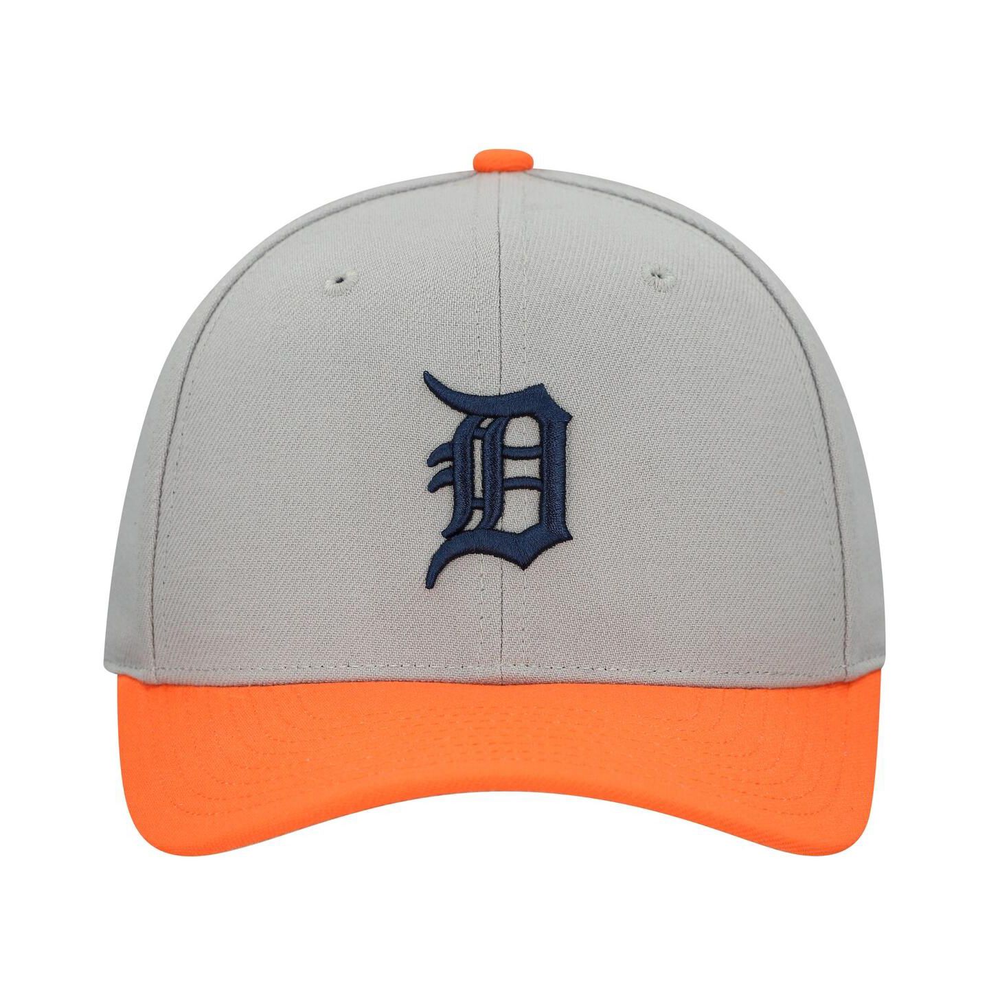 Кепка Mitchell & Ness Gray Detroit Tigers Basic Pro Adjustable Hat — фото 4