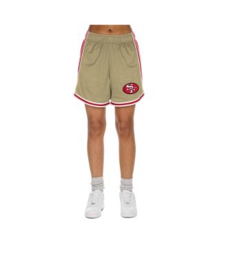 Women's&nbsp;Gold/Scarlet San Francisco 49ers Throwback Sport Classics Mesh Shorts