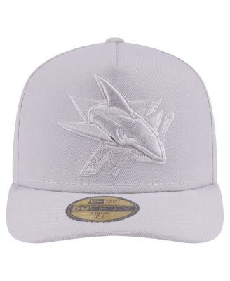 Men's Gray San Jose Sharks Color Pack A-Frame 59FIFTY Fitted Hat