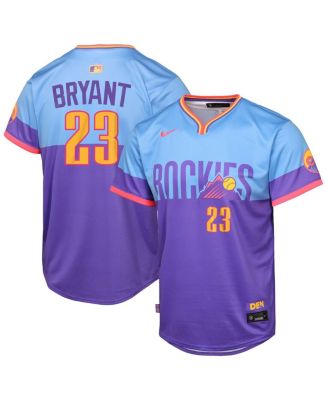 Nike - Big Boys and Girls Kris Bryant Purple/Light Blue Colorado Rockies 2025 City Connect Limited Player Jersey