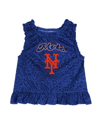 Big Boys and Girls Blue New York Mets Playground Dress Bloomers Set