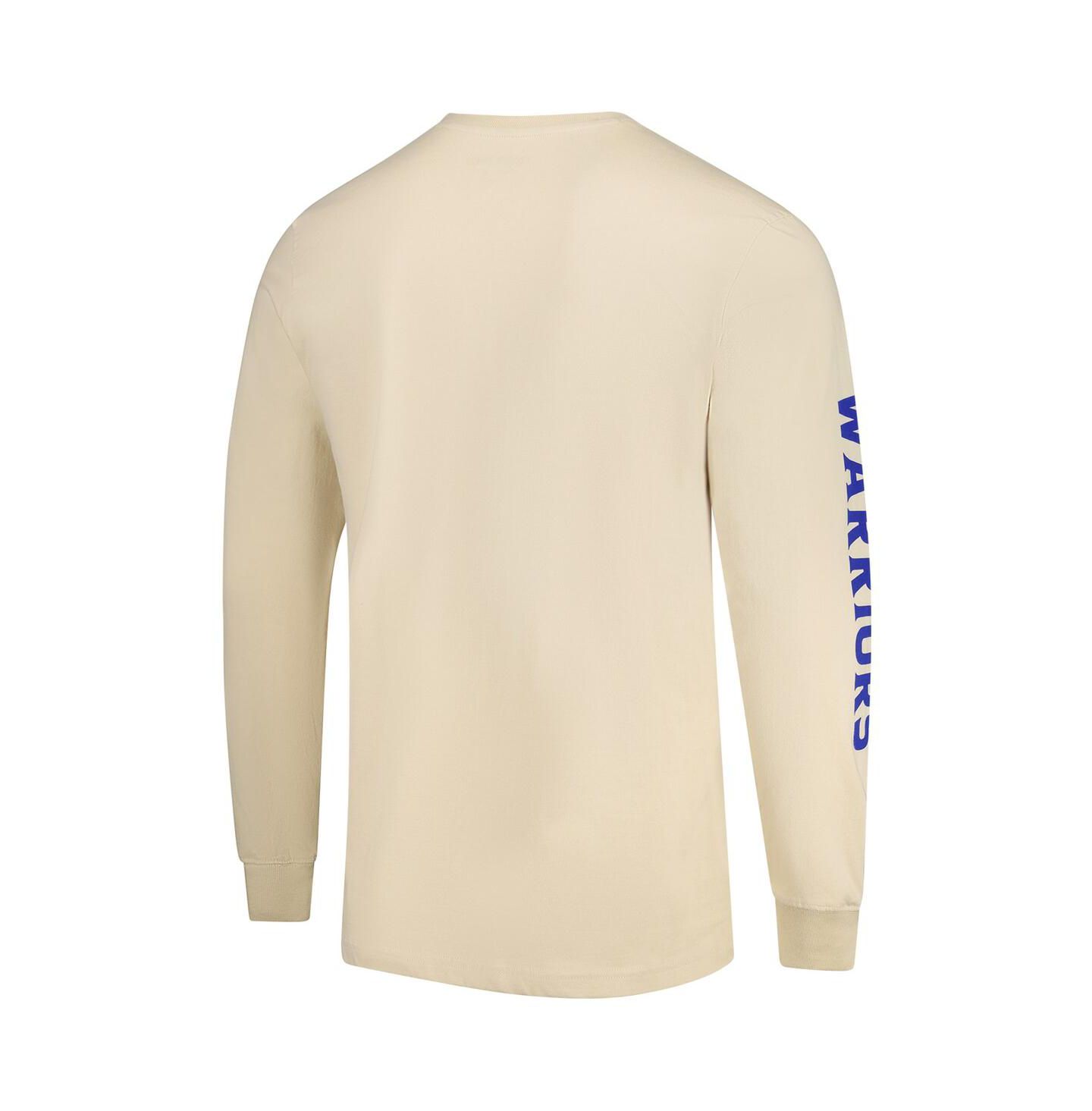 Футболка Sportiqe Cream Golden State Warriors Wales Heavyweight Pocket Long Sleeve — фото 2