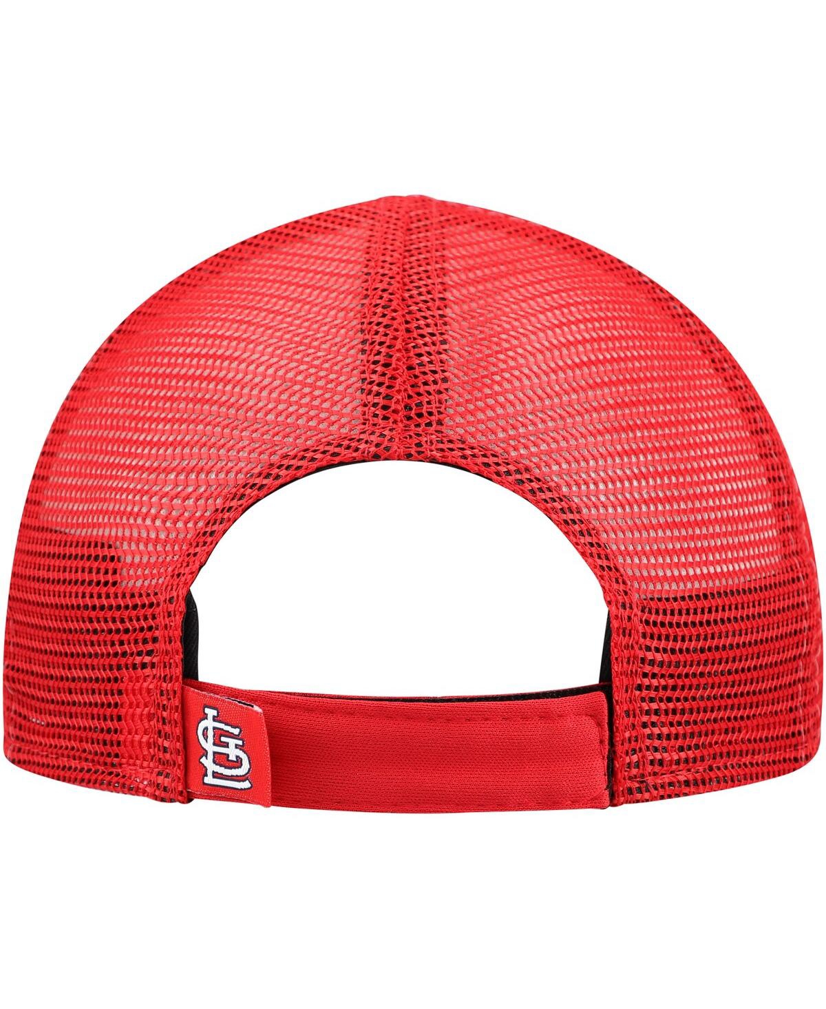 New Era Toddler White/red St. Louis Cardinals Painted A-frame 9forty Trucker Adjustable Hat In Red