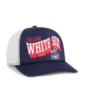 Men's Navy Chicago White Sox Meander Foam Trucker Snapback Hat