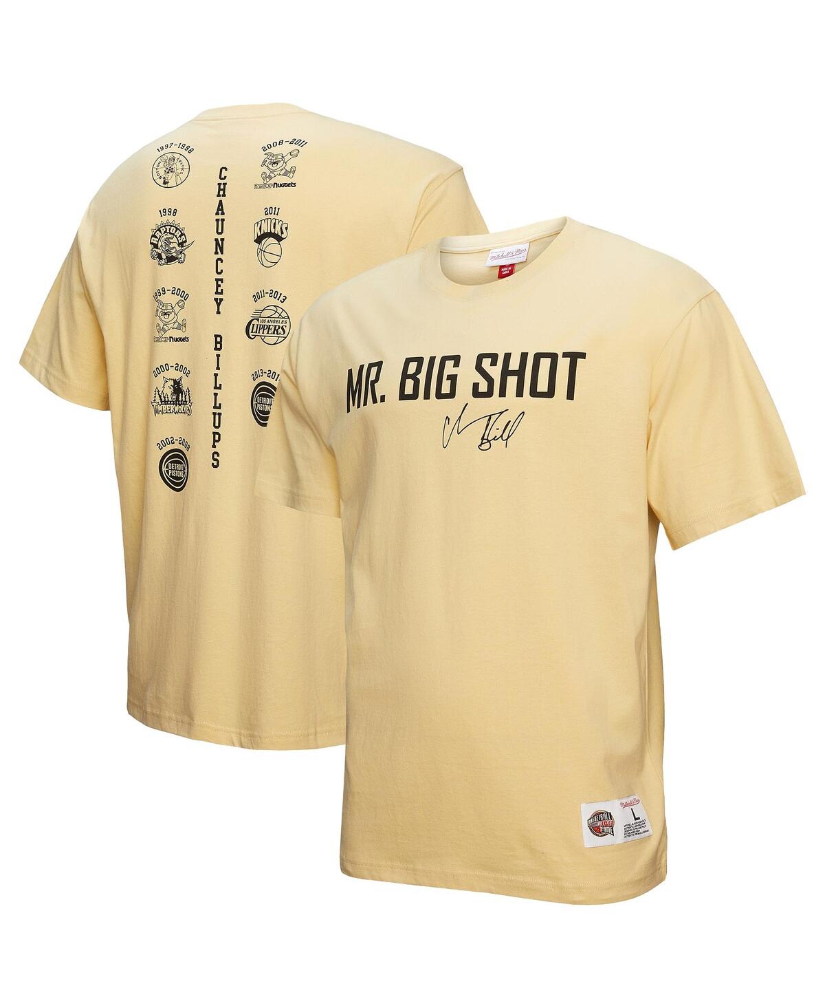 Men's Chauncey Billups Cream Detroit Pistons Premium T-Shirt - Cream