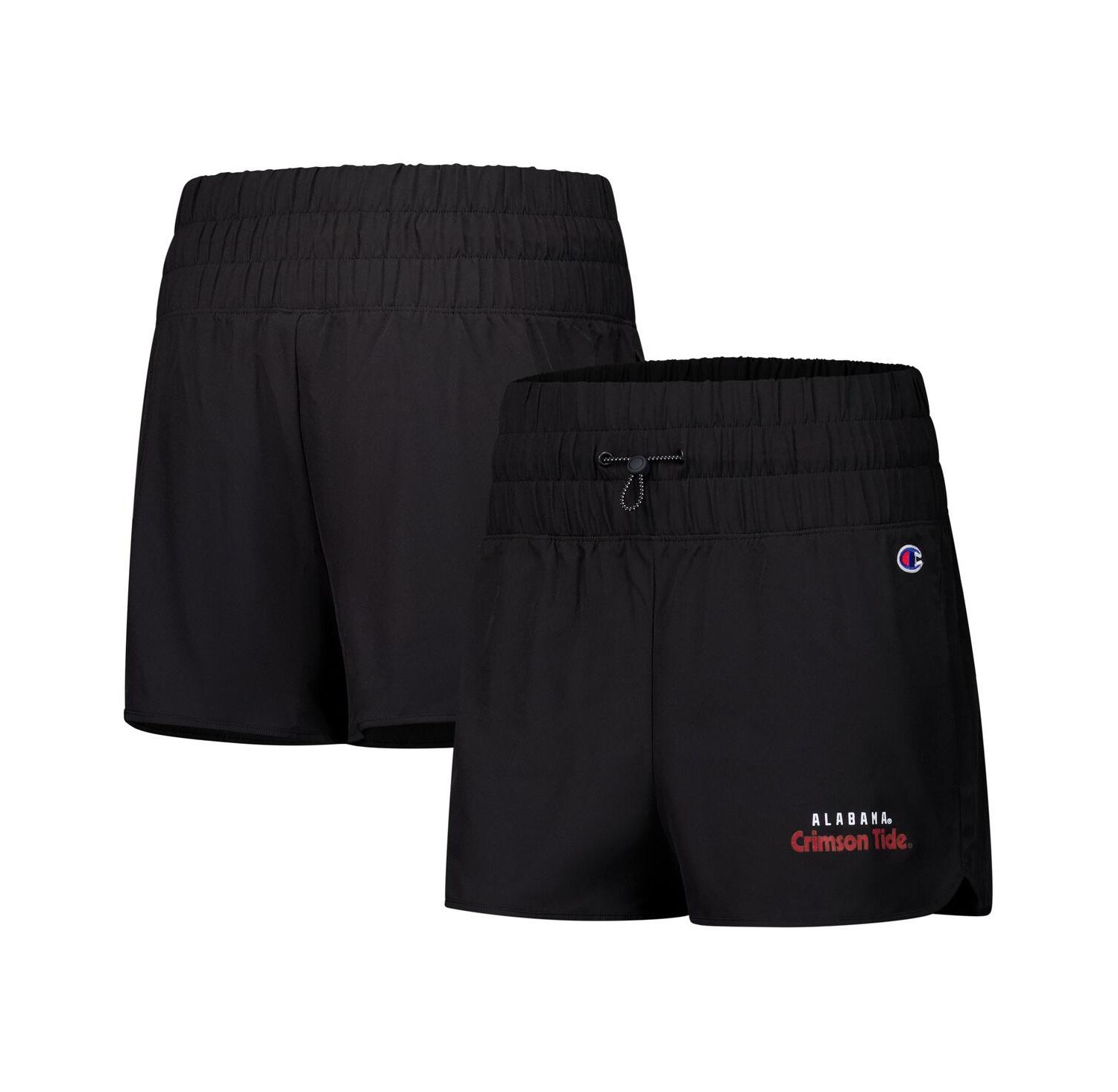 Women's Black Alabama Crimson Tide Tailgate Her Woven Shorts