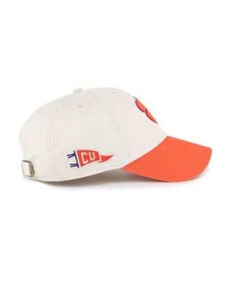 Men's Cream Clemson Tigers Grand Stand Clean Up Adjustable Hat