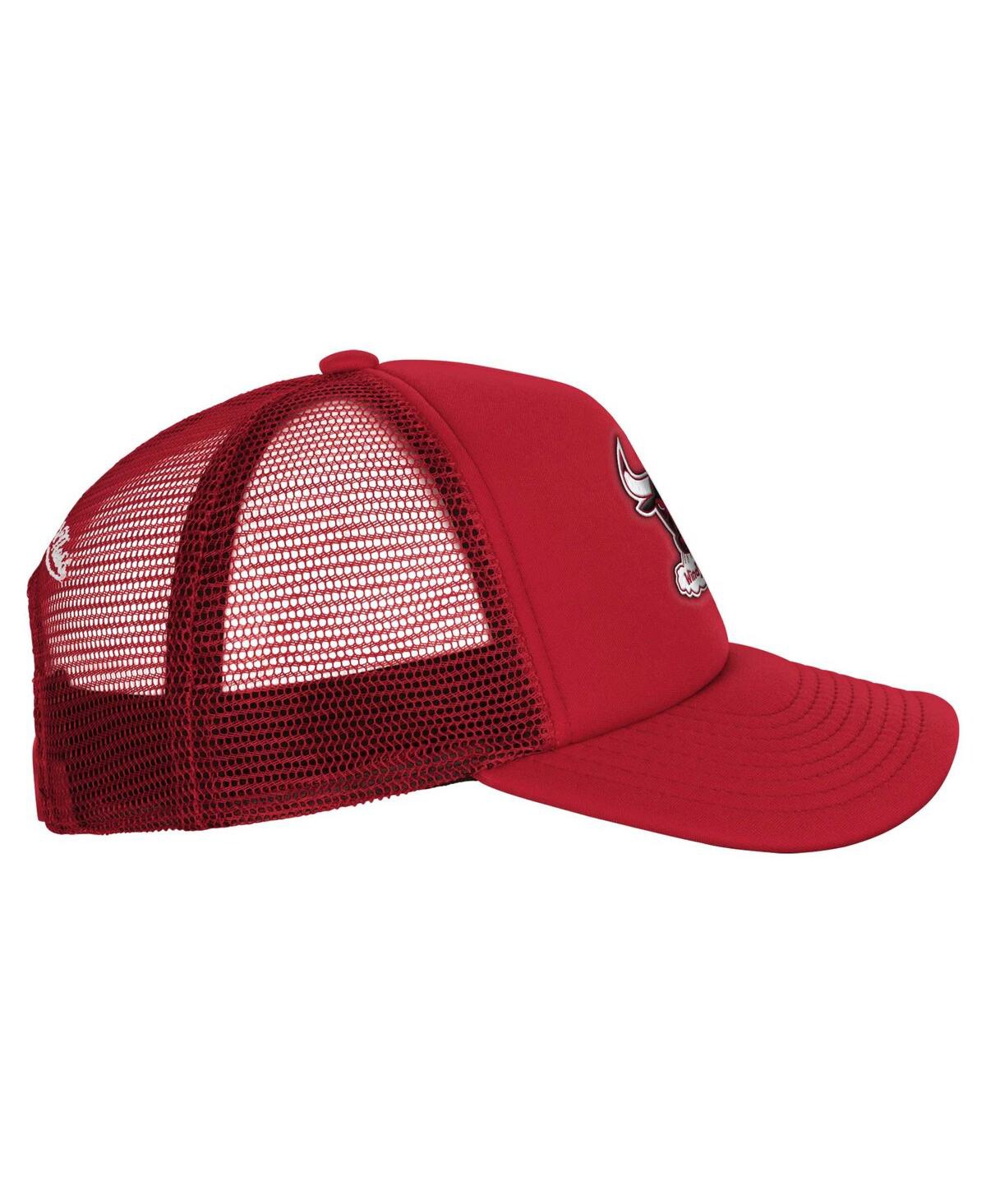 Mitchell & Ness Big Boys and Girls Red Chicago Bulls Core Evergreen Trucker Adjustable Hat