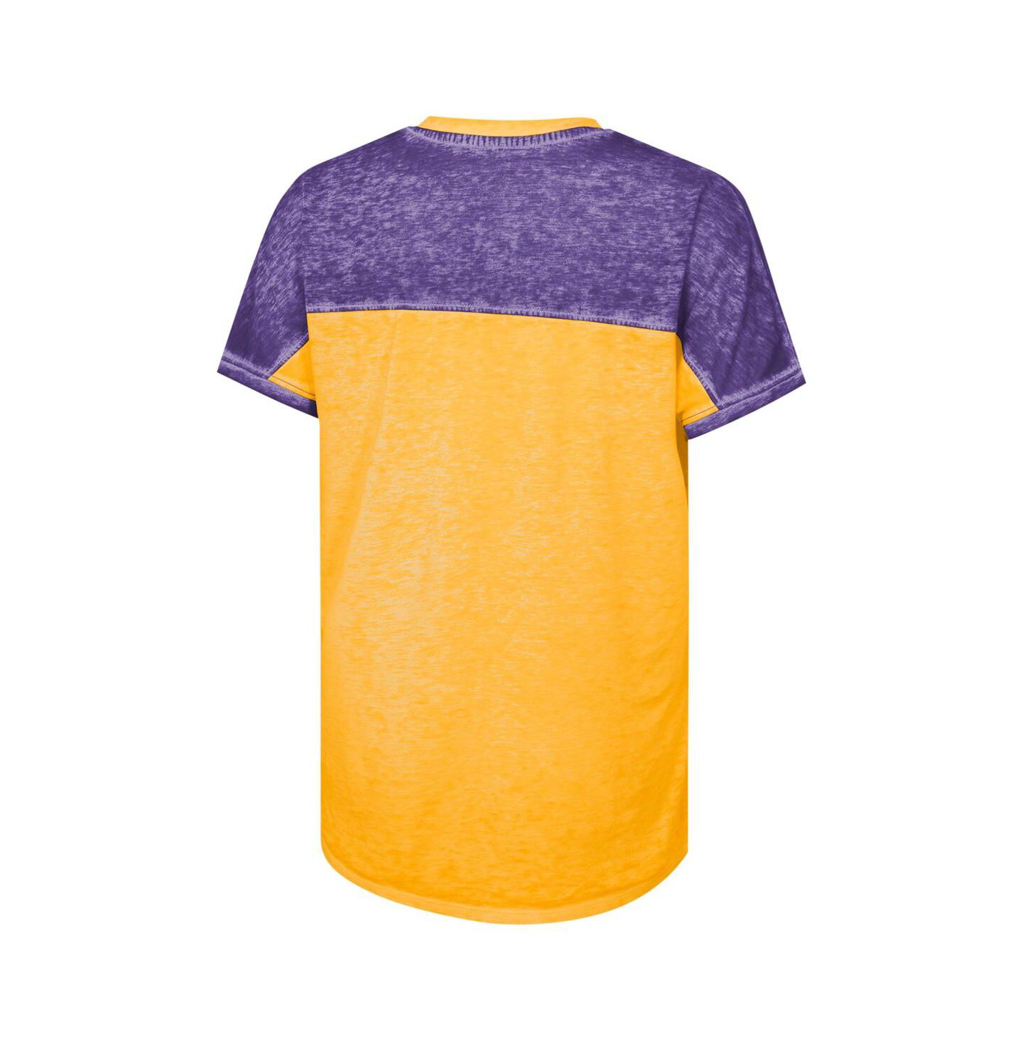 Футболка Outerstuff Purple LSU Tigers Up for Anything Color Block Dolman V-Neck для девочек — фото 2