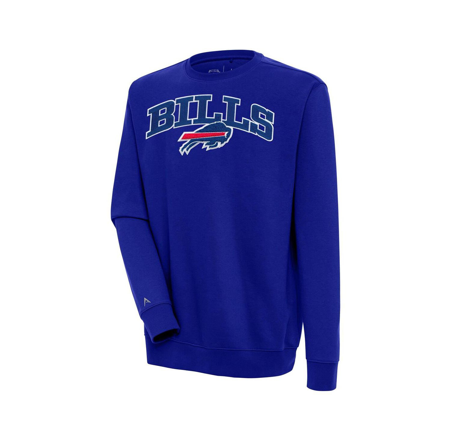 Men's Royal Buffalo Bills Victory Chenille Pullover Sweatshirt