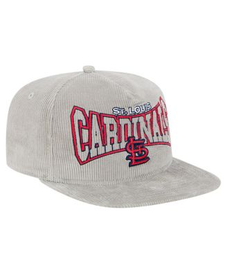 Men's Gray St. Louis Cardinals Corduroy Golfer Snapback Hat