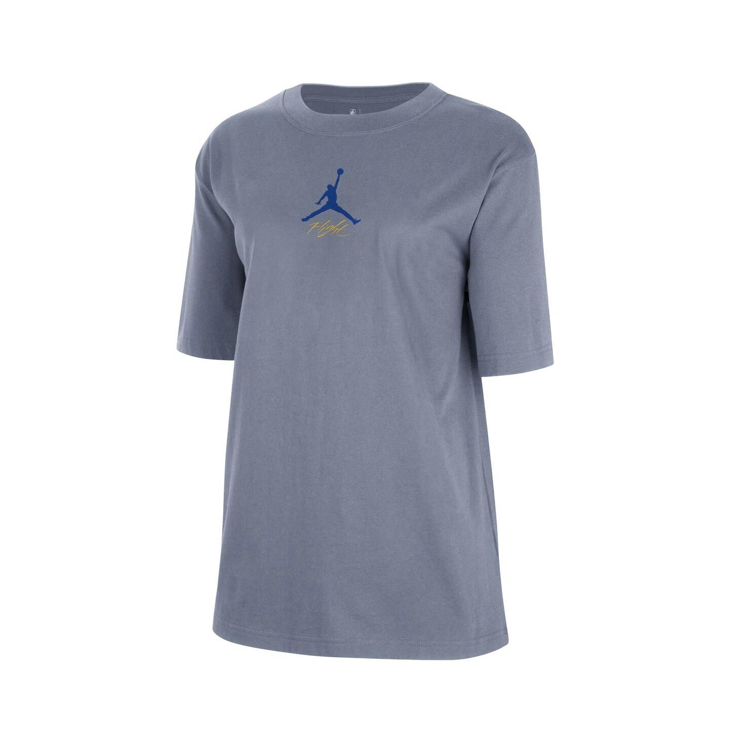 Женская футболка Jordan Ash Golden State Warriors Courtside Statement Edition Boyfriend — фото 3
