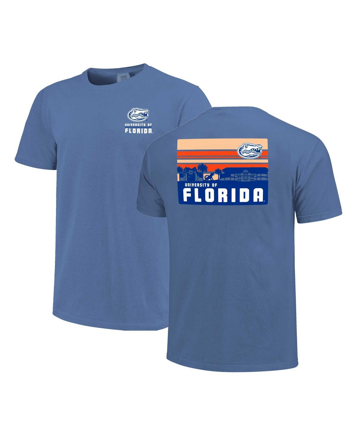 Men's Royal Florida Gators Striped Campus Skyline T-Shirt - Royal