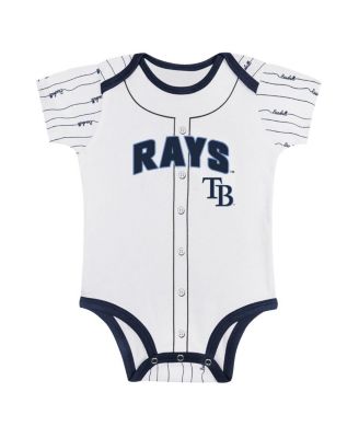Big Boys and Girls Gray/White Tampa Bay Rays 2-Pack Play Ball Bodysuit Set