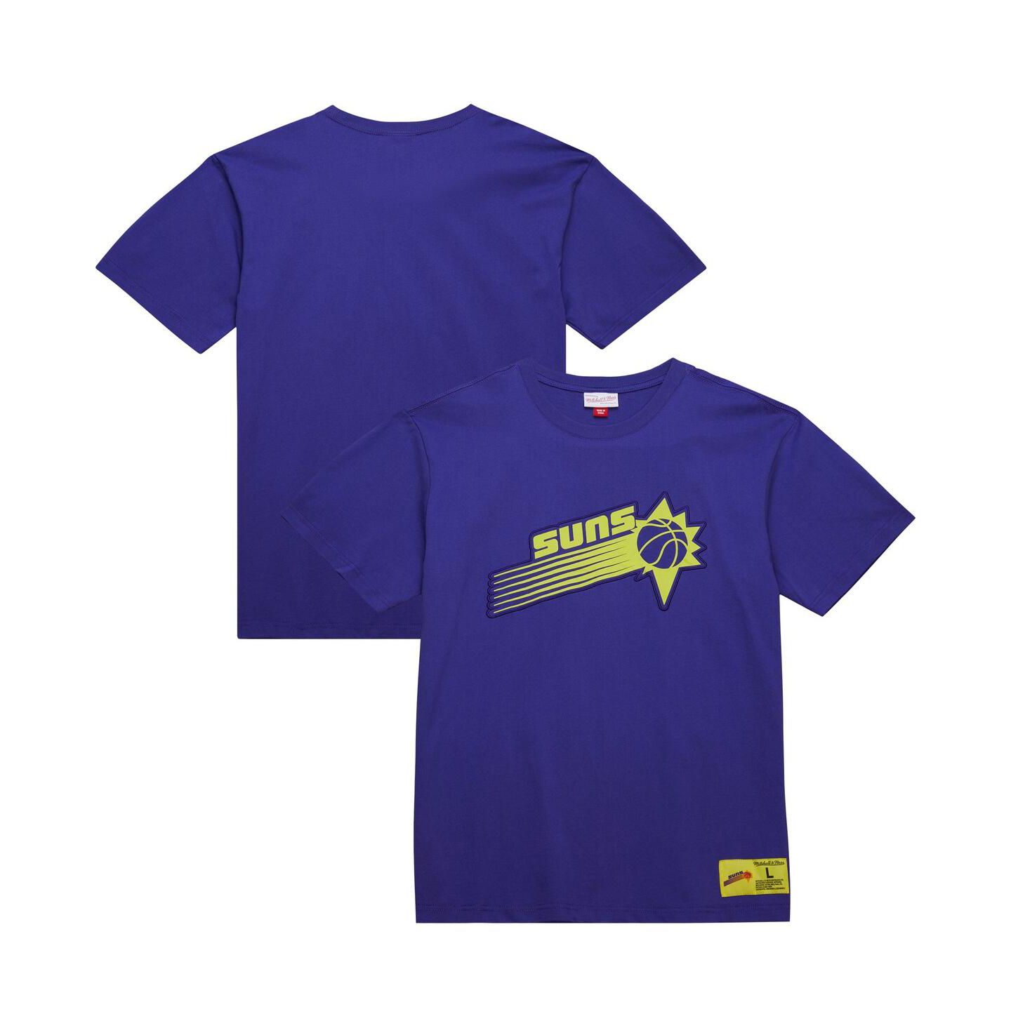 Мужская футболка Mitchell & Ness Purple Phoenix Suns Hardwood Classics Neon Nights Premium — фото 1