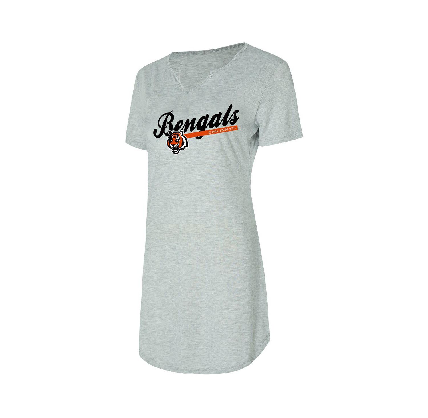 Women's Gray Cincinnati Bengals Petition Knit Nightshirt