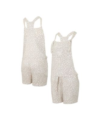 Concepts Sport - Women's Cream Milwaukee Brewers Montana Hacci Knit Romper Overalls