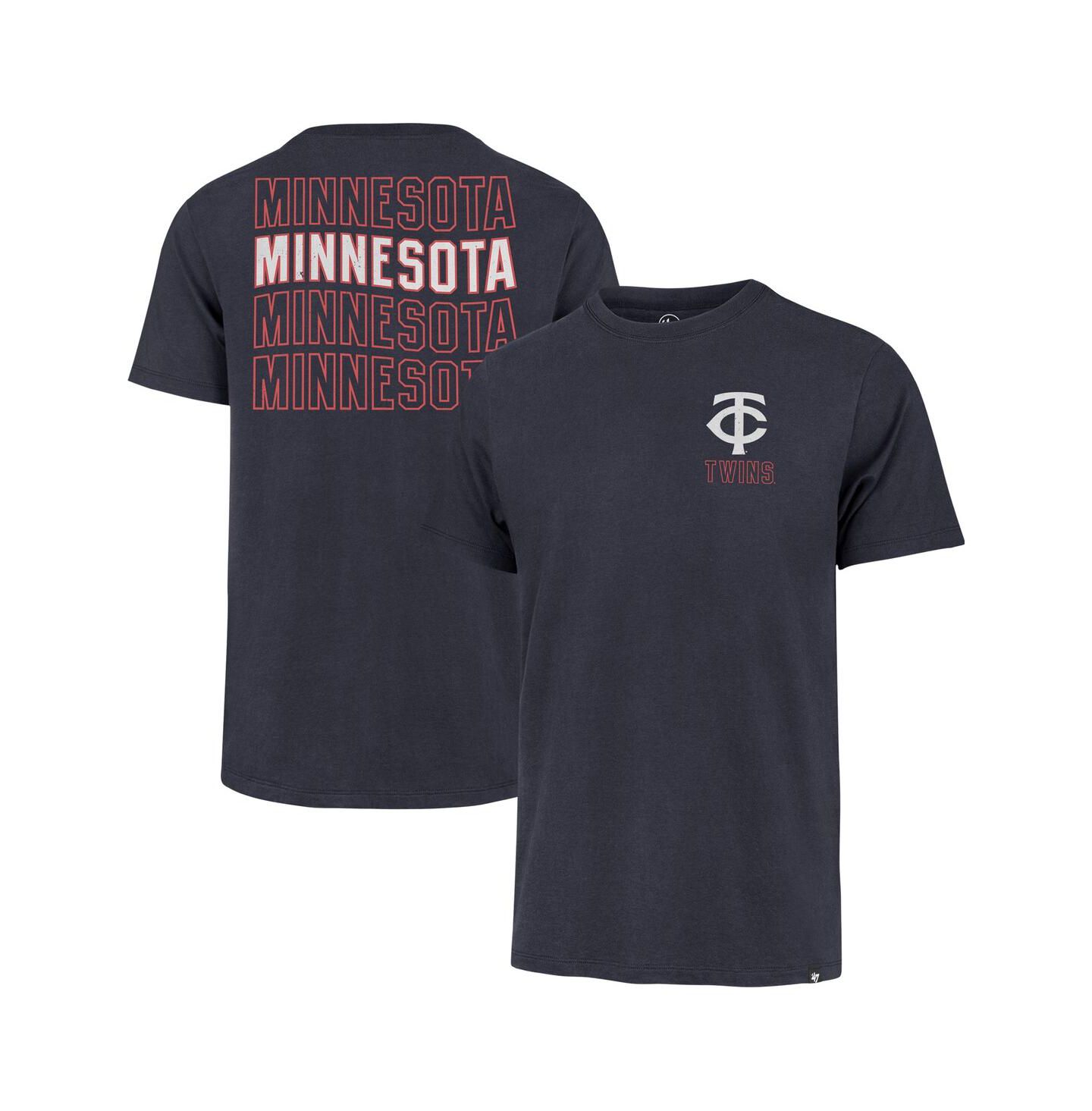 Мужская футболка '47 Brand Navy Minnesota Twins Hang Back Franklin — фото 1