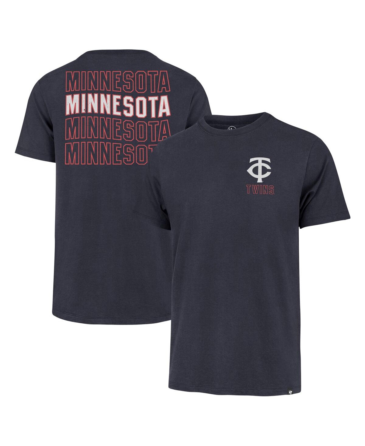 Men's Navy Minnesota Twins Hang Back Franklin T-Shirt - Navy