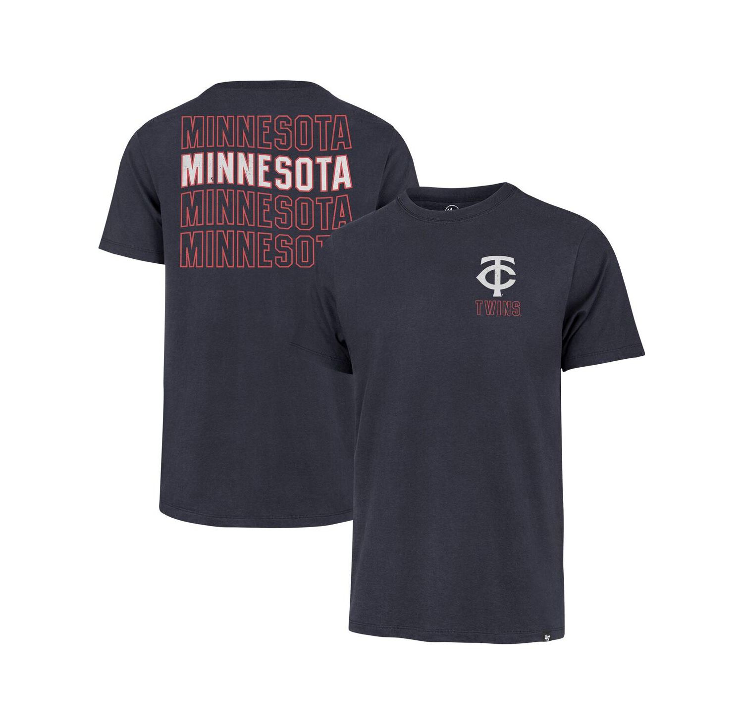 Men's Navy Minnesota Twins Hang Back Franklin T-Shirt