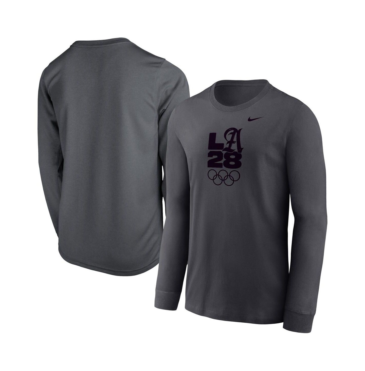 Детская футболка Nike Anthracite LA28 Summer Olympics Legend Performance Long Sleeve — фото 1