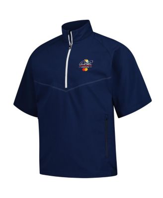 Men's Navy Arnold Palmer Invitational Short Sleeve Zephyr Quarter-Zip Windbreaker