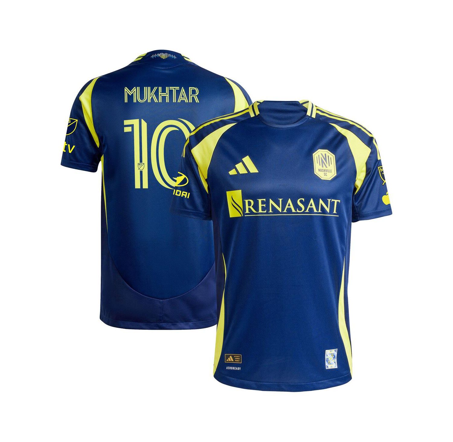 Men's Hany Mukhtar Navy Nashville SC 2025 The Heart of Nashville Kit Authentic Player Jersey