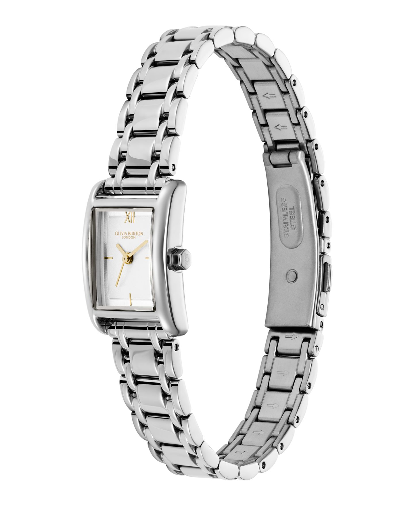 Женские часы Olivia Burton Mini Grove Silver Tone Stainless Steel Bracelet Watch, 16mm — фото 2