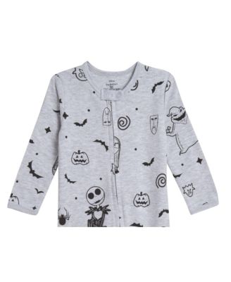 Baby Boys Disney Jack Skellington 2 Pack Footed Coveralls