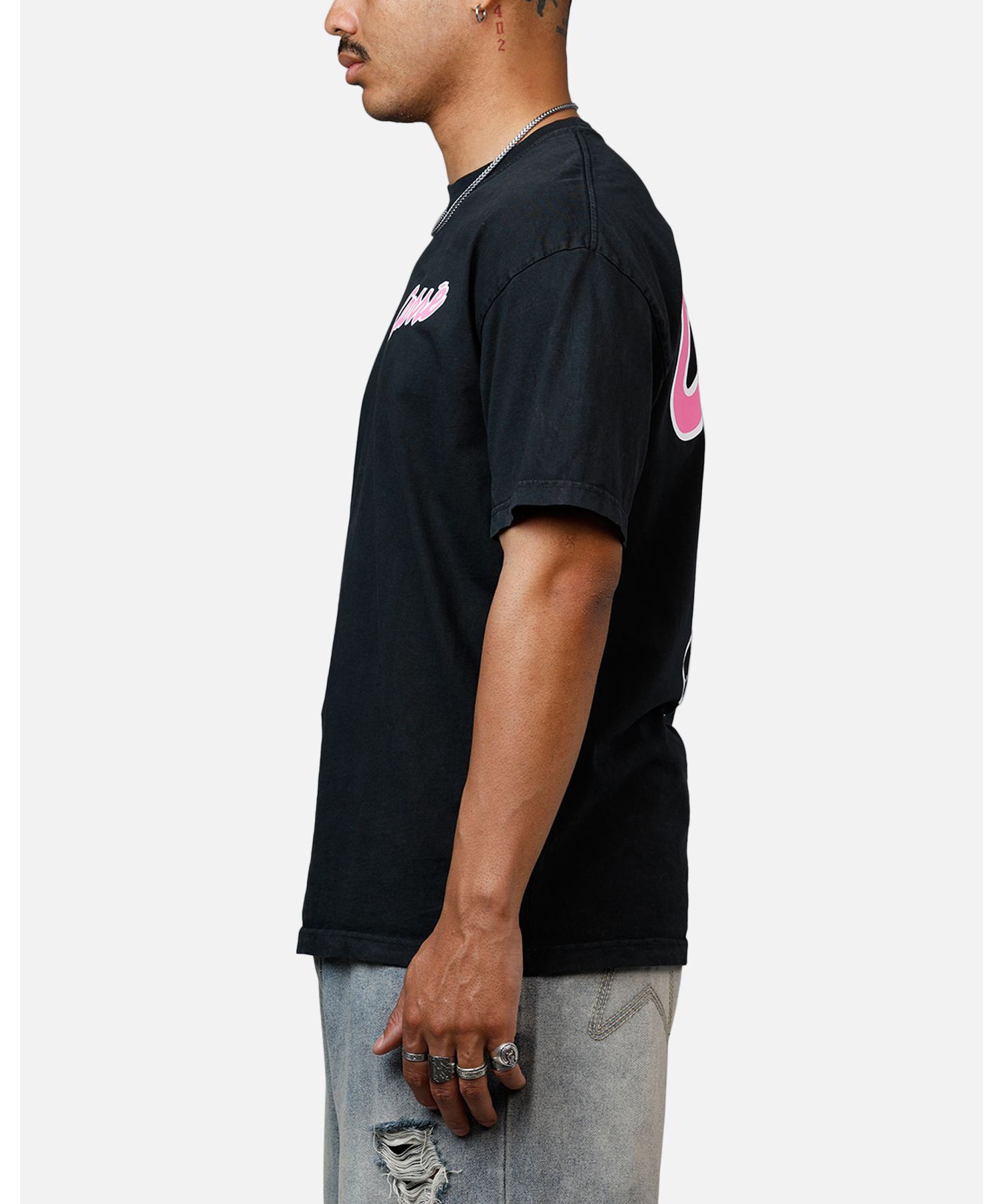 Men's Pepe Heavyweight T-Shirt - Black Acidwash S
