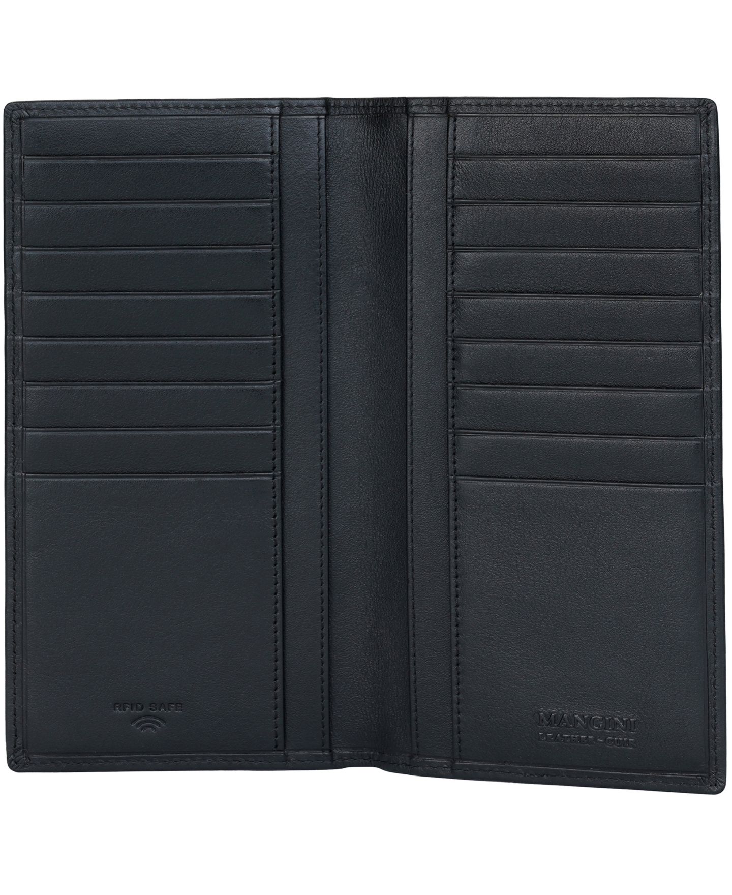 Мужской кошелёк Mancini Sonoma RFID Secure Breast Pocket Wallet, цвет: Чёрный — фото 5